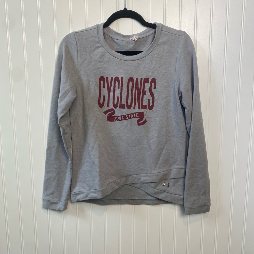 Iowa State Cyclones Under Armor Women's Long Sleeve Size Small Gray